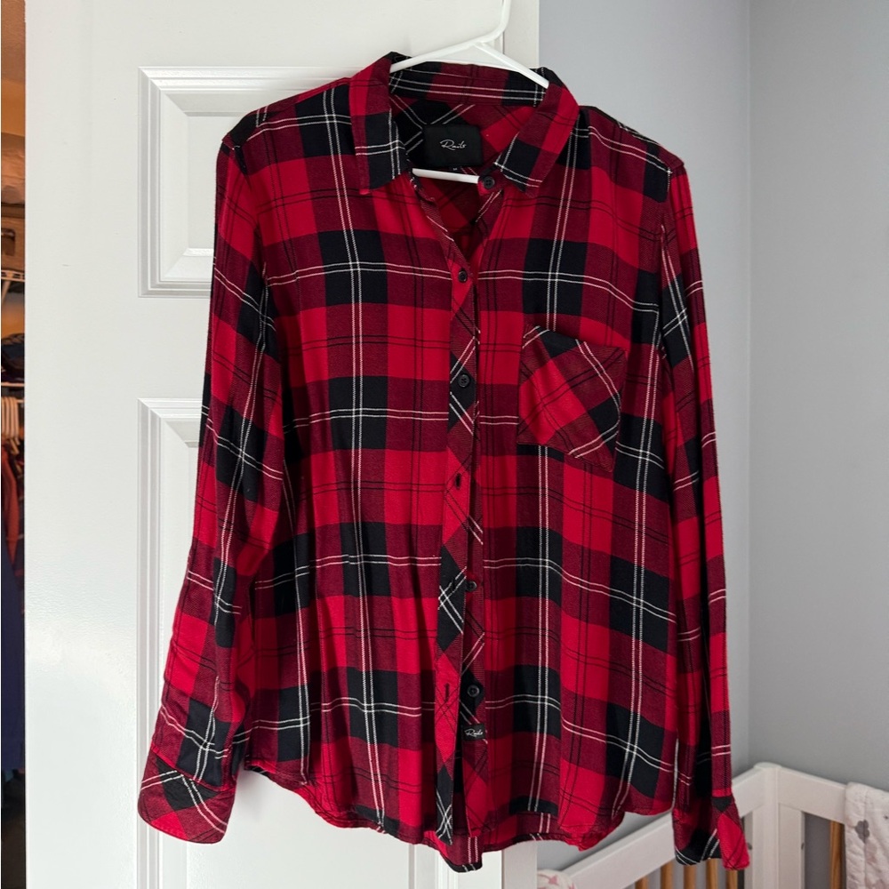 Rails Red and Black Plaid Shirt